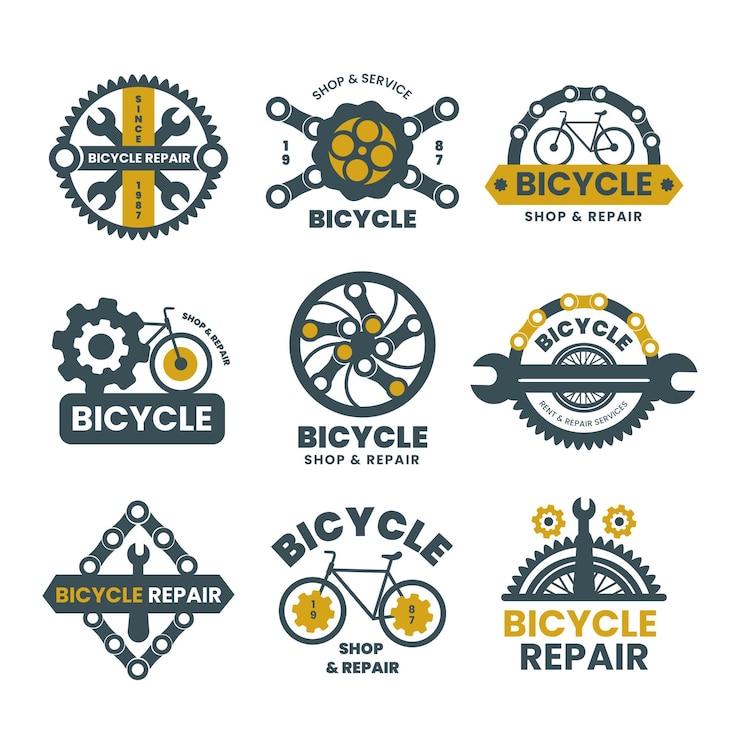 Free Vector bike logo collection