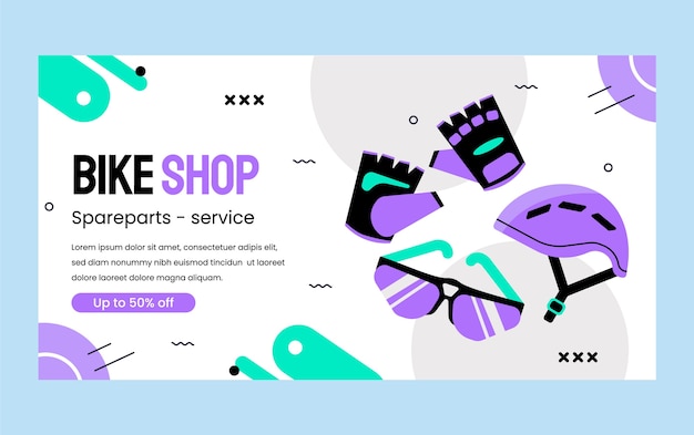 Bike shop  template design