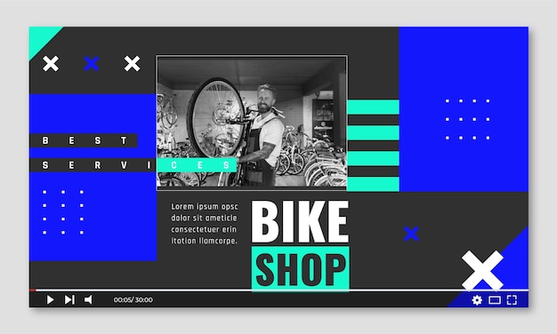 Bike shop template design