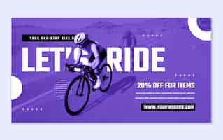 Free vector bike shop template design