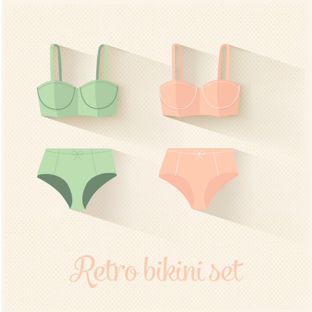 Free vector bikini set