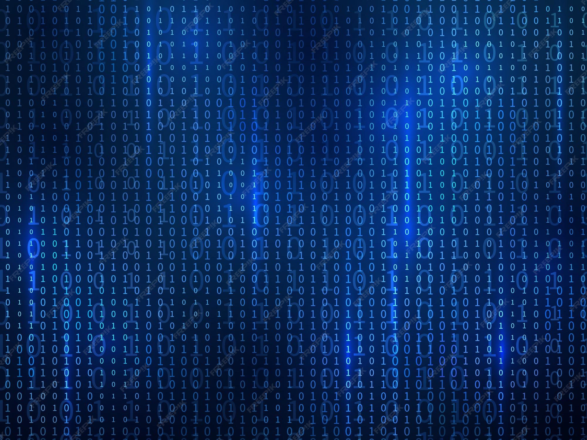 Premium Vector | Binary code design illustration