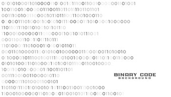 Free vector binary code network technology white background