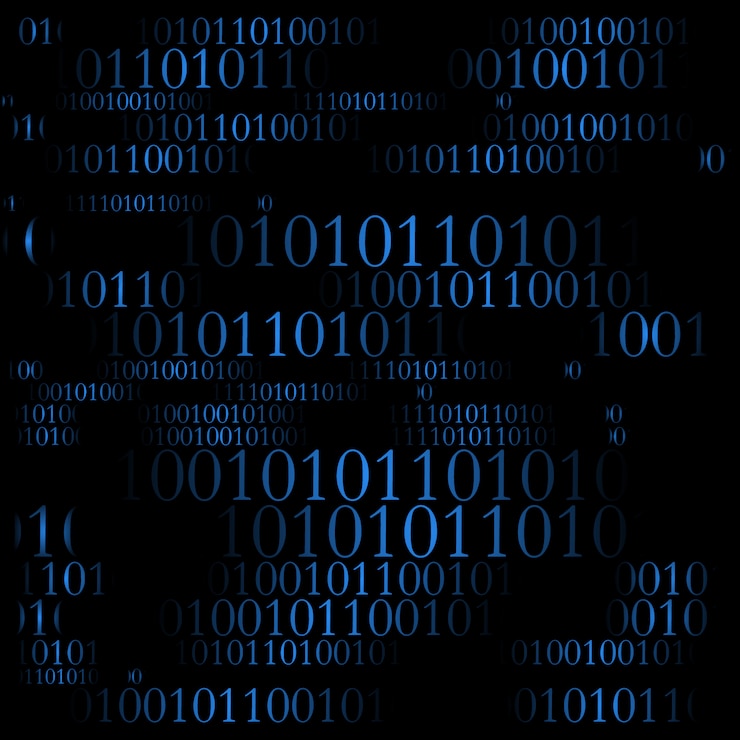 Free Vector binary code pattern background