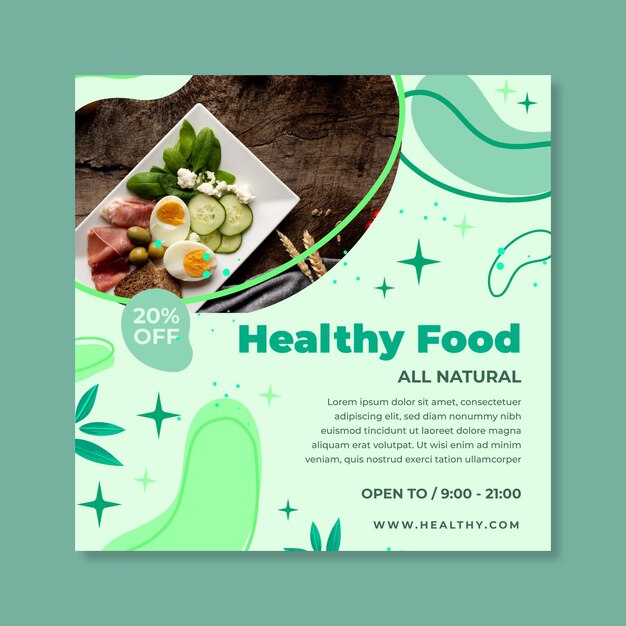 Bio & healthy food flyer