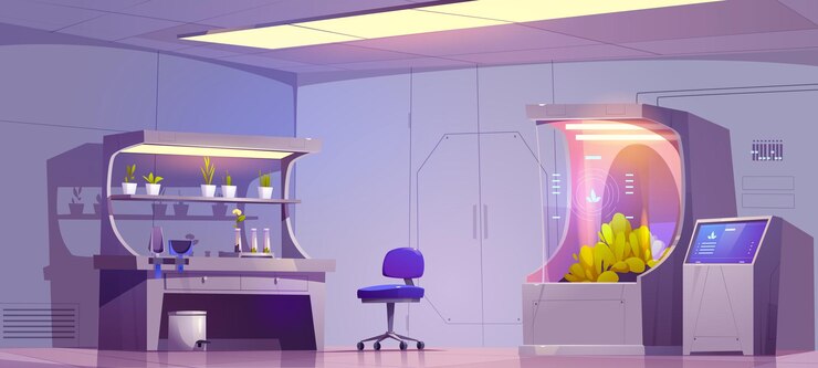 무료 Vector 식물과학 연구를 위한 생물학 실험실