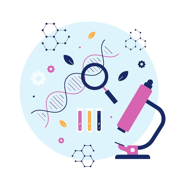 Biotechnology concept illustration