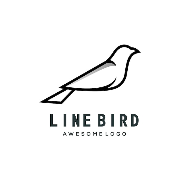 Бесплатное векторное изображение Логотип силуэт птицы