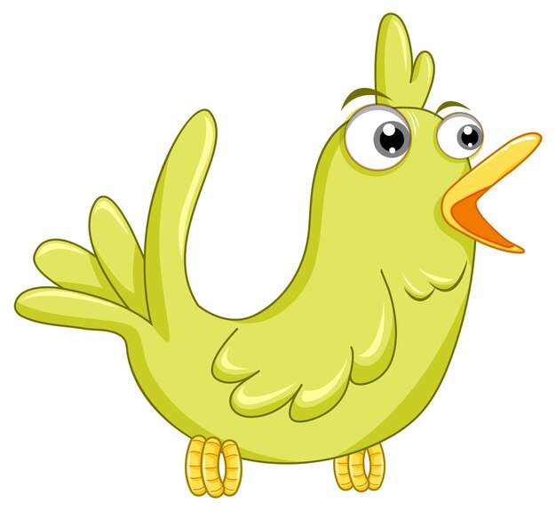 Птица с зеленым пером