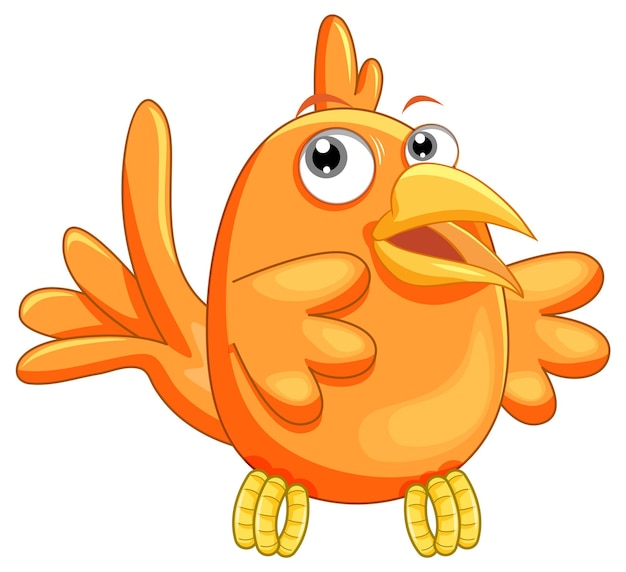 Птица с оранжевыми перьями