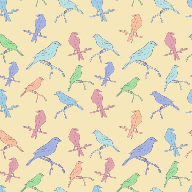 Free Vector birds pattern design