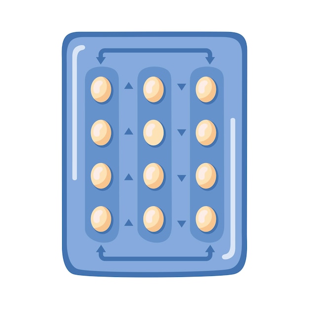 Бесплатное векторное изображение Дизайн упаковки противозачаточных таблеток