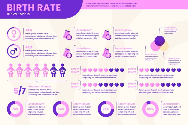 출생률 infographic 개념