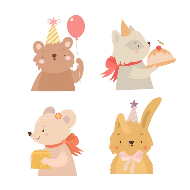 birthday animals set