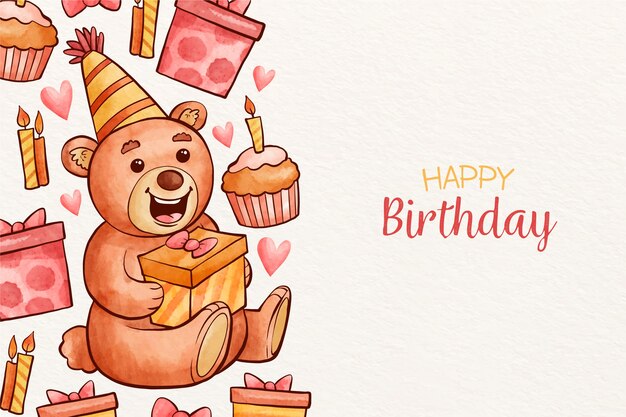 Birthday background concept
