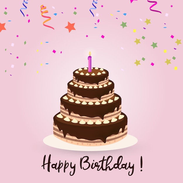 Free vector birthday background design