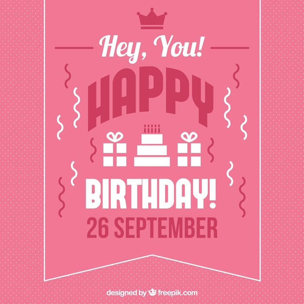 Free vector birthday background design