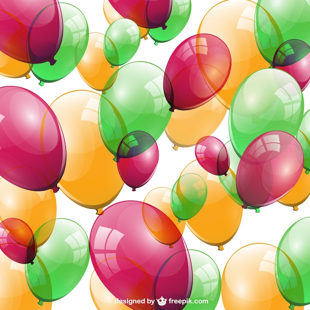 Birthday balloos background