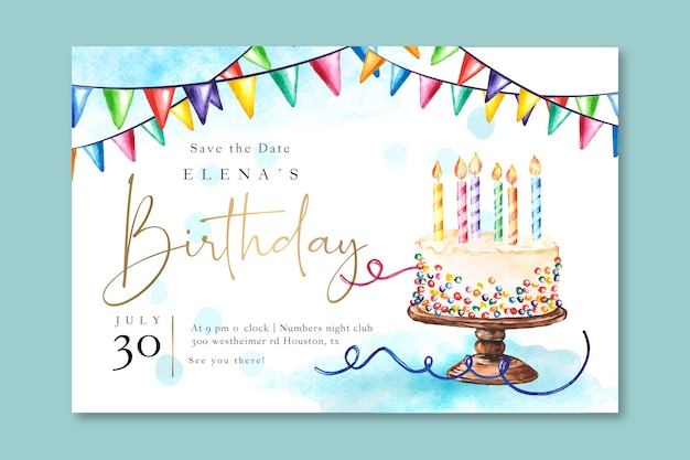 Free Vector Children S Birthday Banner Template
