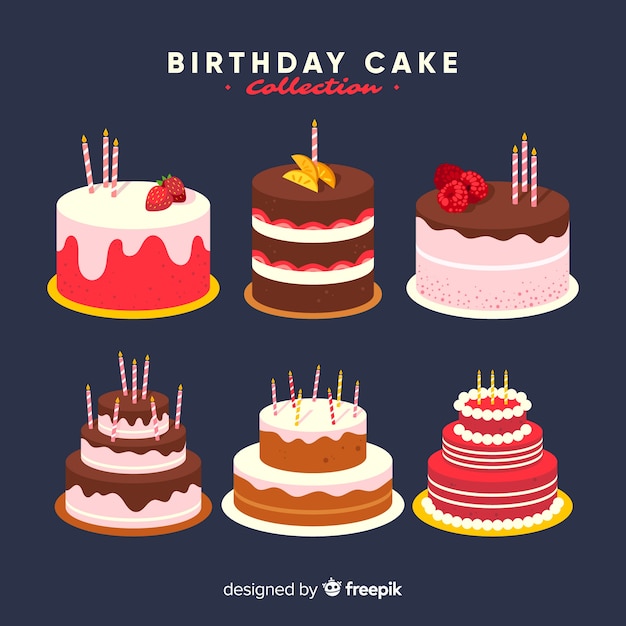 Коллекция торта ко дню рождения