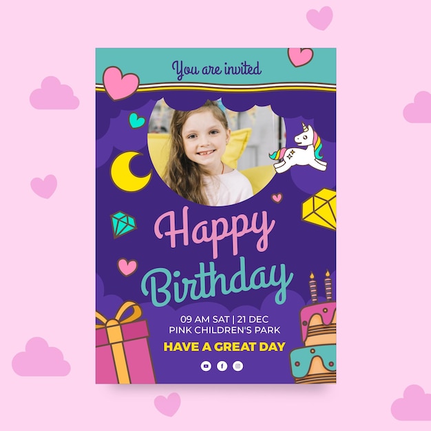 Birthday card template