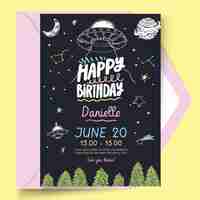 Free vector birthday card template