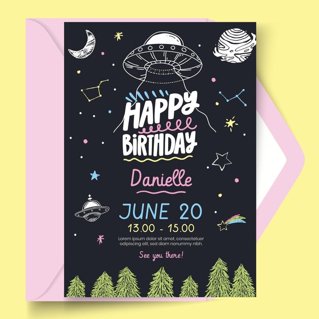 Birthday card template