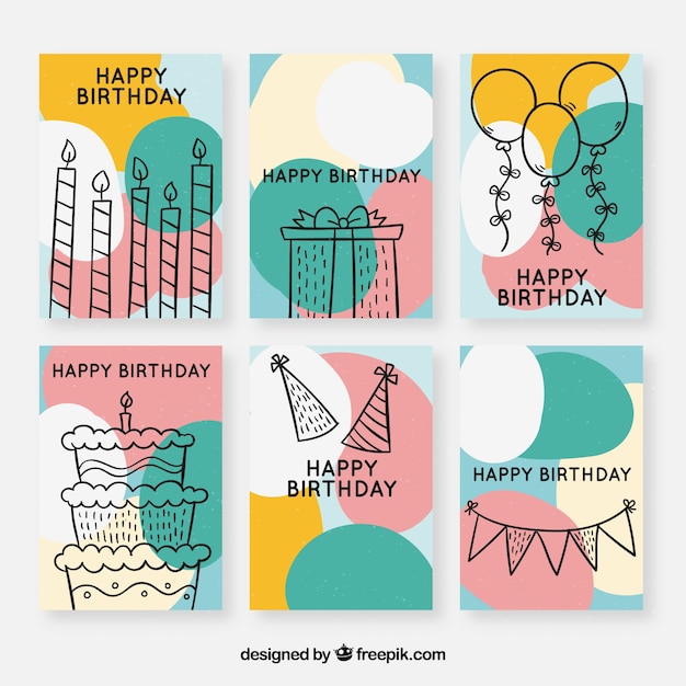 Hand Drawn Birthday Card - Free Download on Freepik