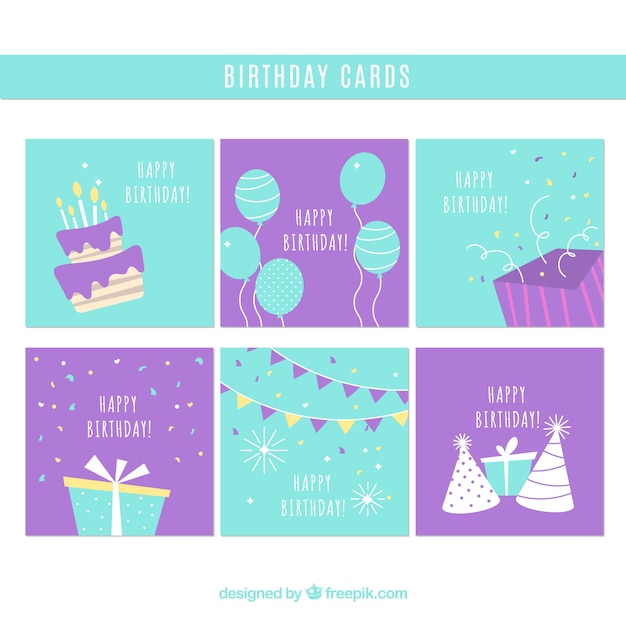 Birthday cards collection