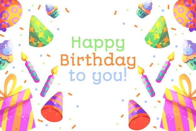 Free vector birthday celebration background