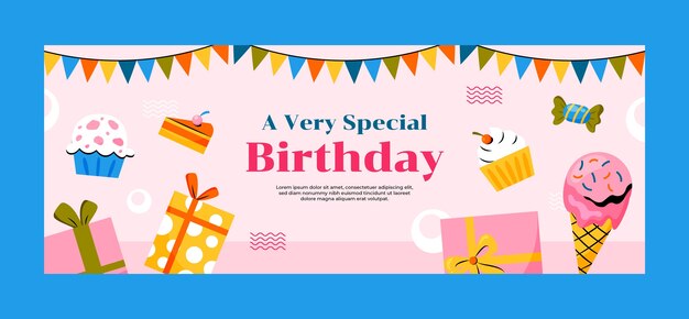 Birthday celebration  facebook cover