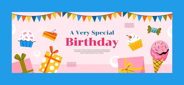 birthday celebration  facebook cover