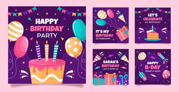 birthday celebration instagram posts
