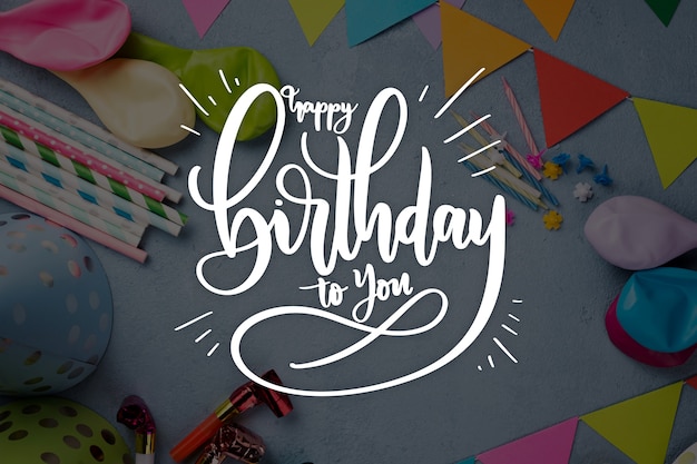 birthday celebration style for lettering
