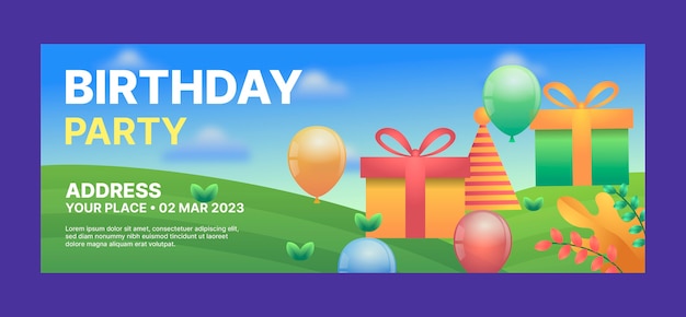 Free vector birthday design template