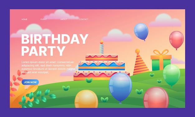 Free vector birthday design template