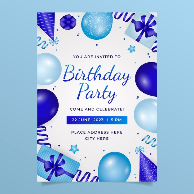 Free vector birthday design template