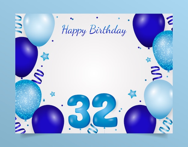 Free vector birthday design template