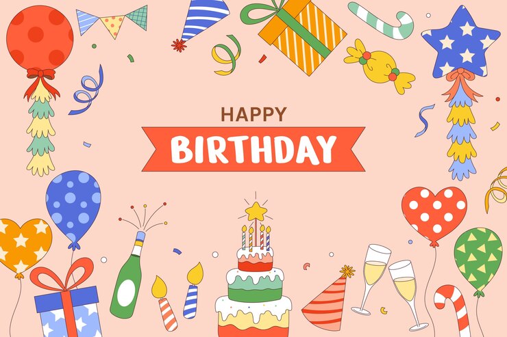 무료 Vector 생일 축하 배경