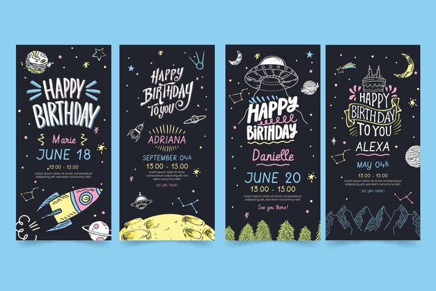 birthday instagram stories collection