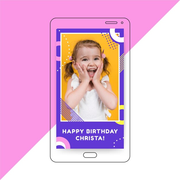 birthday instagram story template