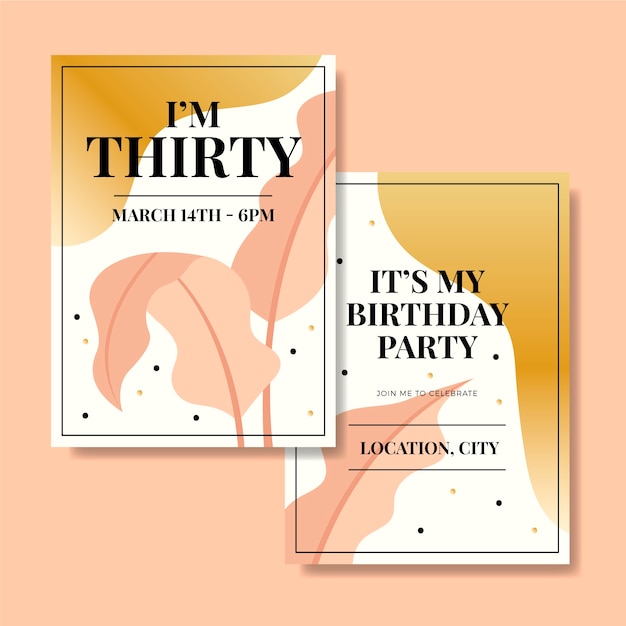 Birthday party invitation for fun and good time