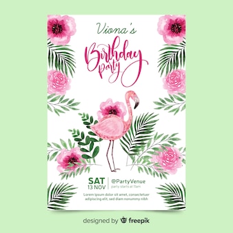 Premium Vector Birthday Party With Lettering Premium Vector Birthday Party With Lettering