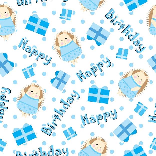 Free vector birthday pattern design