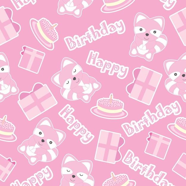 Free vector birthday pattern design