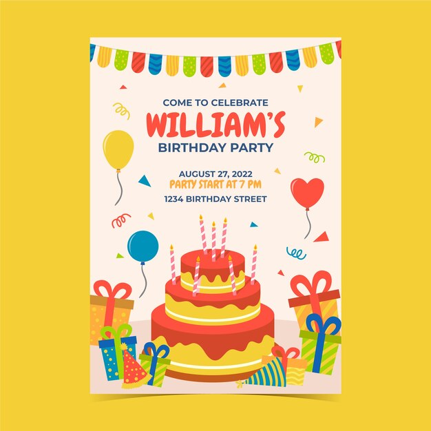 birthday poster design