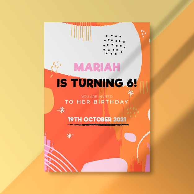 Birthday poster template