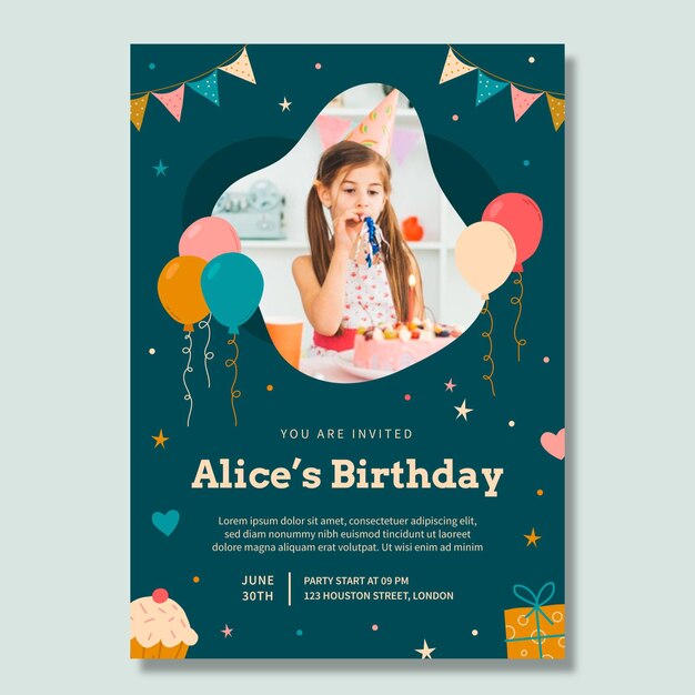birthday poster template