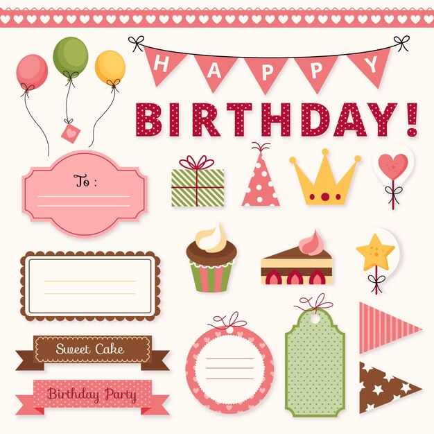 誕生日スクラップブックセット