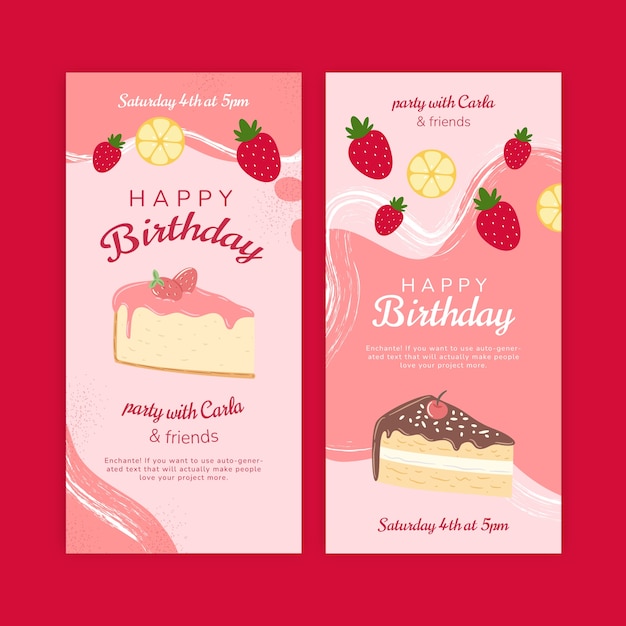 Birthday template design